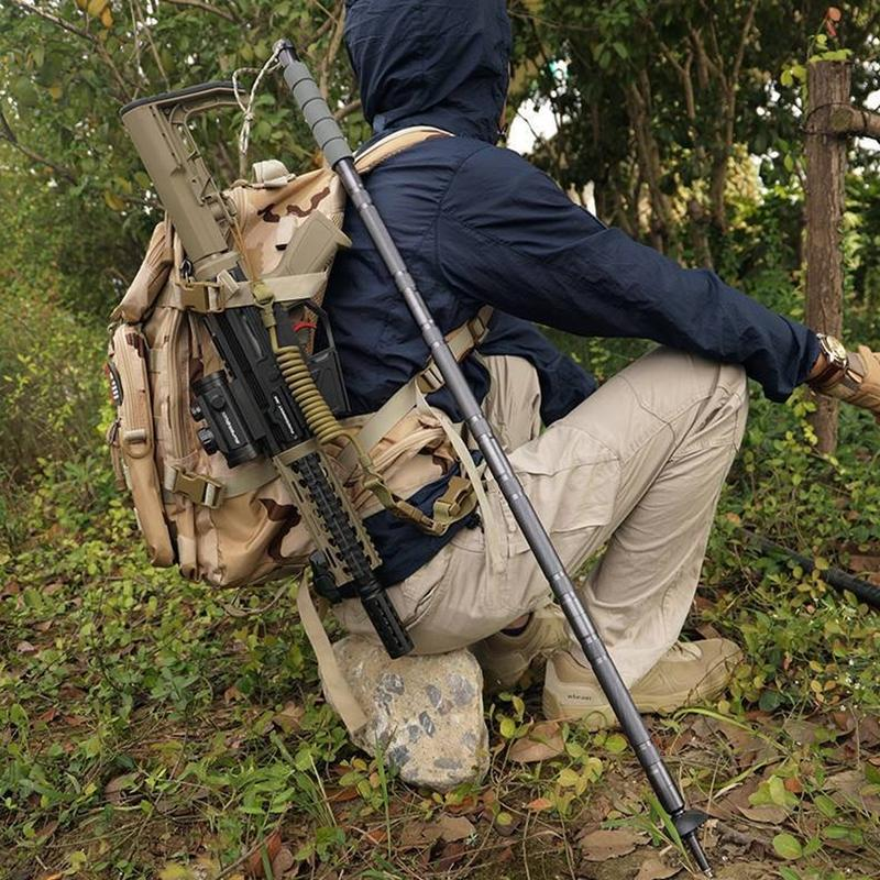 Tactical Hiking Stick w/ Integrated Survival Kit